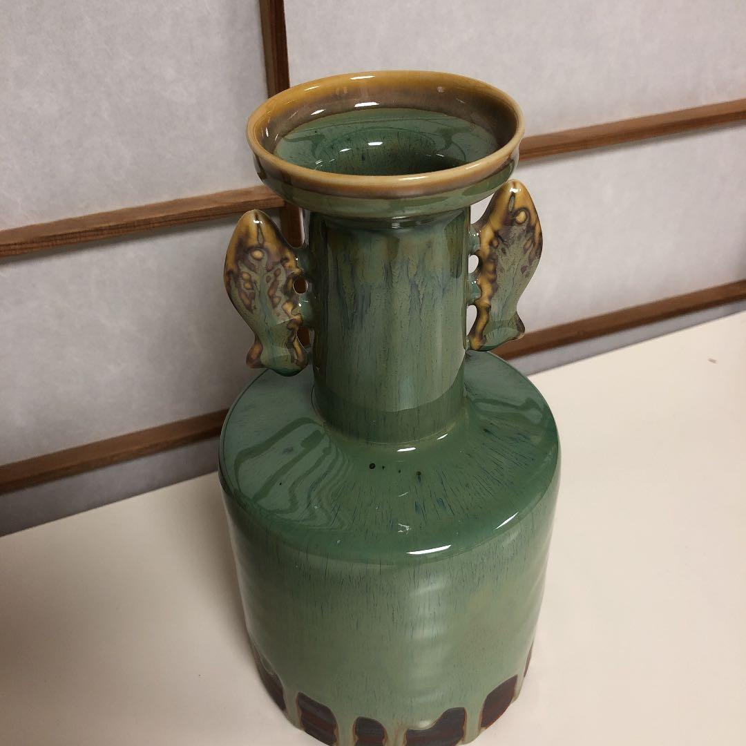 加藤五山作　釣窯釉　花入　N－37