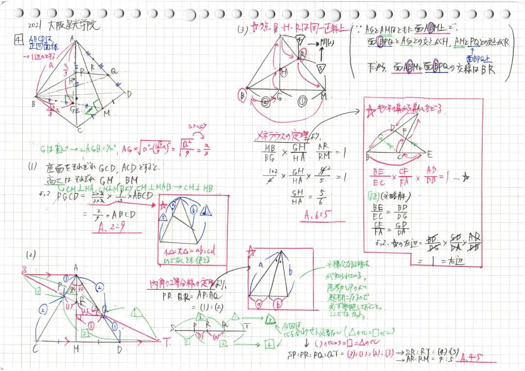 限定3割引 塾講師オリジナル数学解説 大阪星光 高校入試 過去問 2018-25