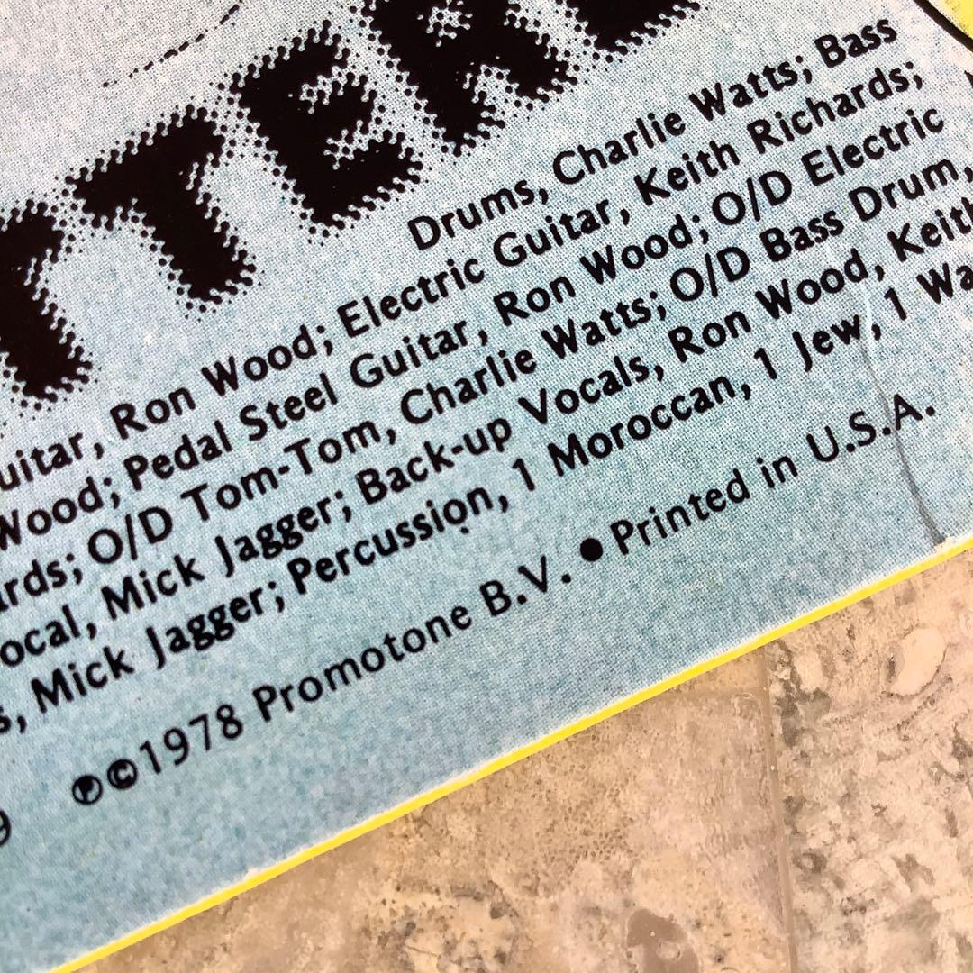 レコード新品同様! ストーンズ 1978年発売USオリジナル盤 2ndスリーブ