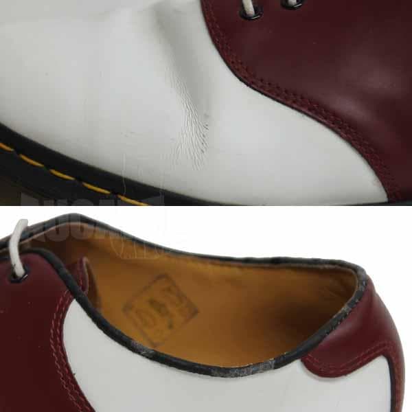 Dr.Martens サドルシューズ 5ホール UK8 白×茶 071K16