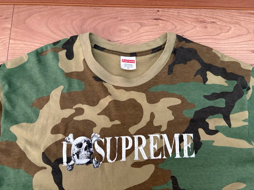 トップス Supreme Skull Tee Woodland Camo XL