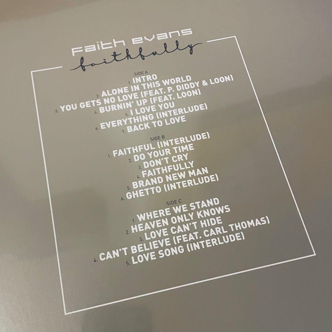 FAITHFULLY　FAITH EVANS　限定盤　カラー　レコード　LP