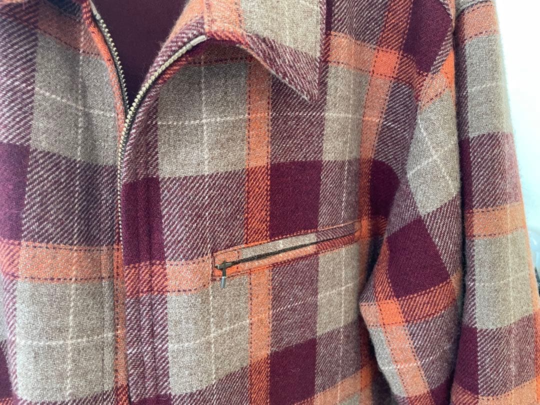 【PWA】REFINE-WOOL CHK DRIZZLER BEIGE CHK