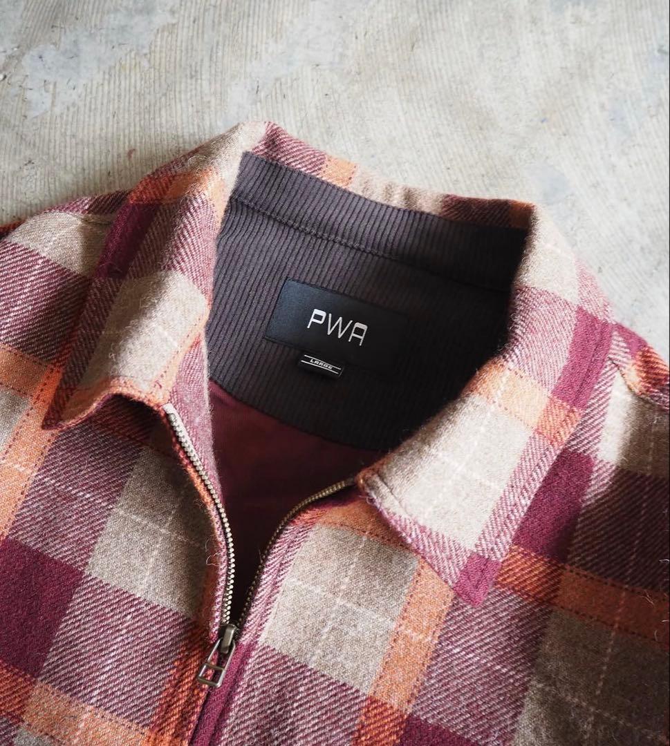 【PWA】REFINE-WOOL CHK DRIZZLER BEIGE CHK