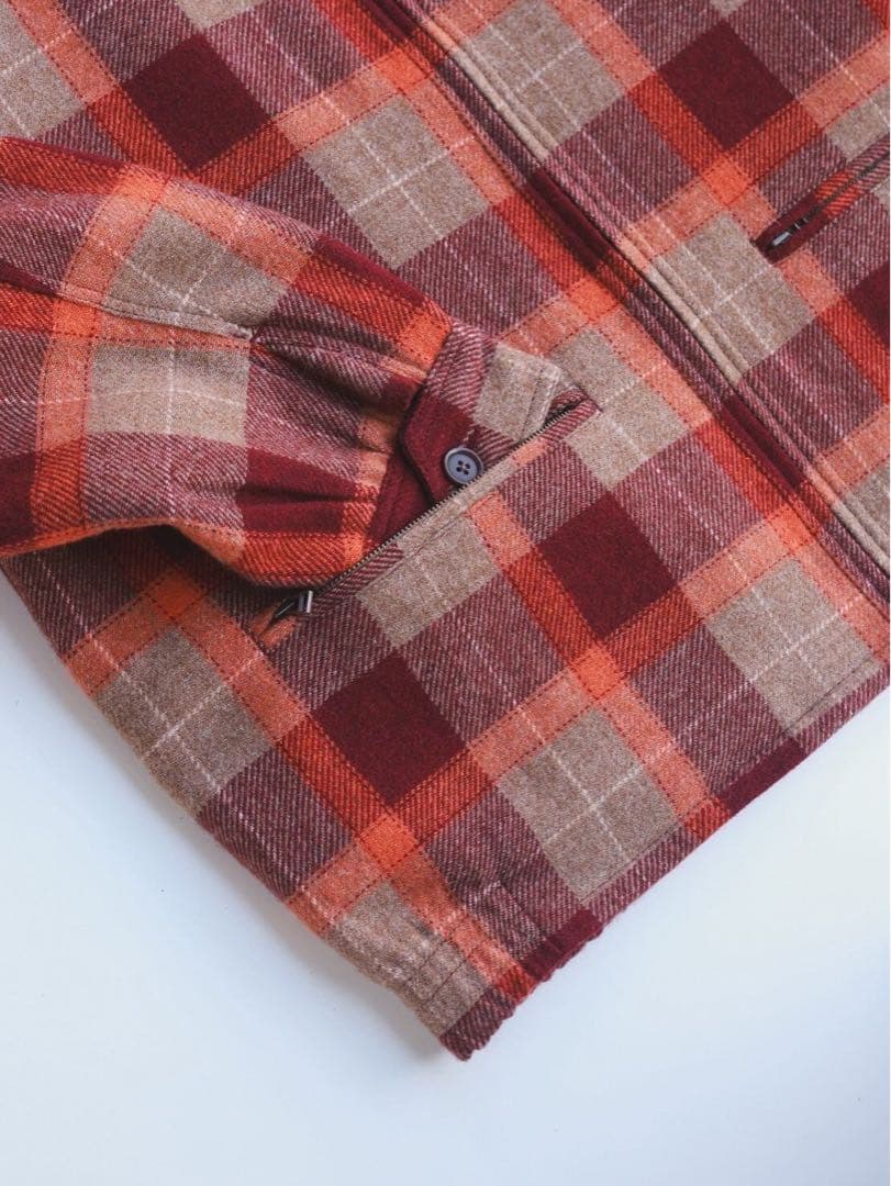 【PWA】REFINE-WOOL CHK DRIZZLER BEIGE CHK