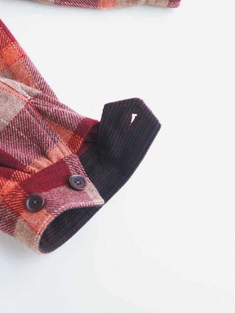 【PWA】REFINE-WOOL CHK DRIZZLER BEIGE CHK