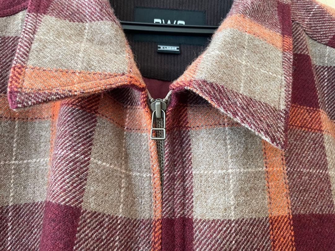 【PWA】REFINE-WOOL CHK DRIZZLER BEIGE CHK
