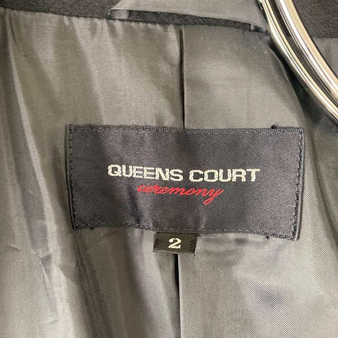 QUEENS COURT✨カシミヤ100% ステンカラーコート　比翼ボタン 美品