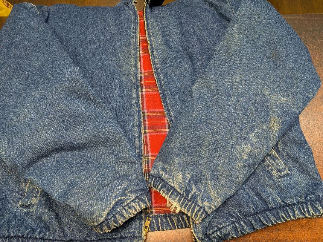 L.L.Bean デニムジャケット　裏地チェック　80s