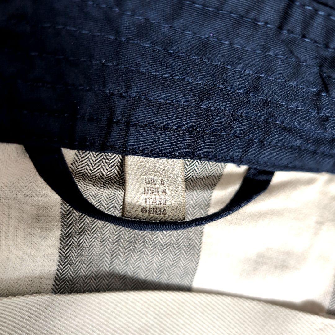 dd42 BURBERRY BRIT トレンチコート フルノバチェック ネイビー