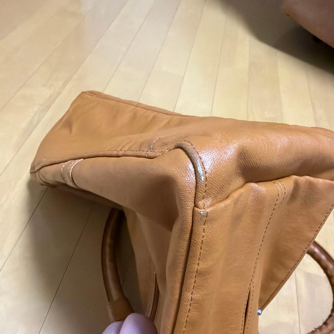 ポーター　キャメル　ミニボストンバッグ　中古品