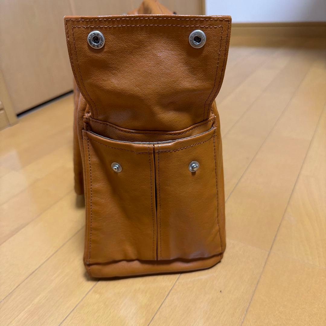 ポーター　キャメル　ミニボストンバッグ　中古品