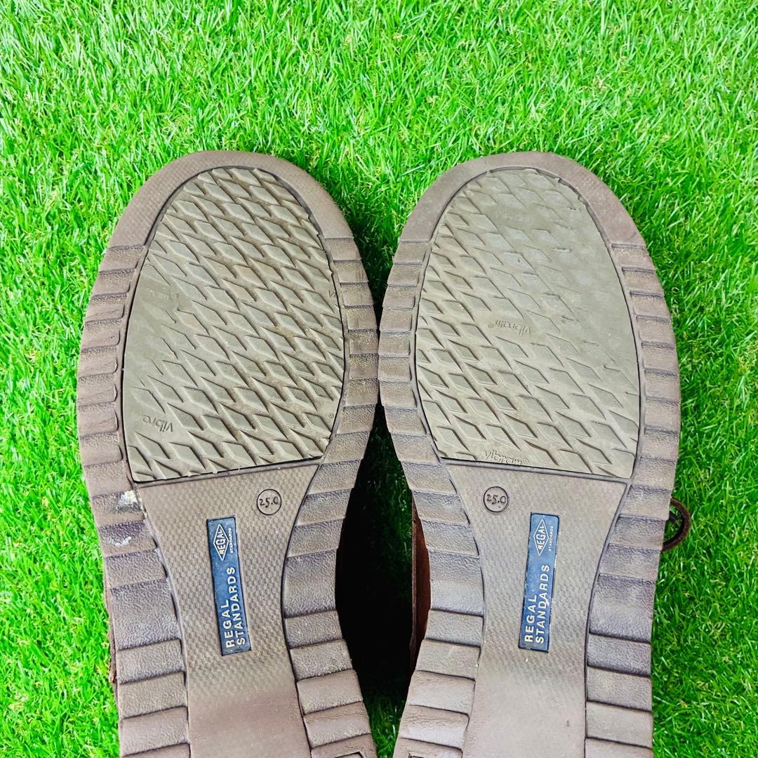 【極美品】REGAL デッキシューズ ゴアテックス 3eye 本革 厚底 25