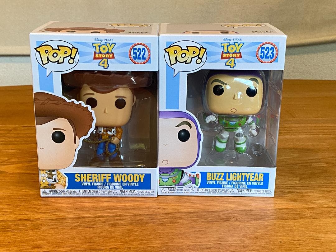 トイストーリー　ウッディ ＆ バス　フィギュア　2体セット　FUNKO　POP