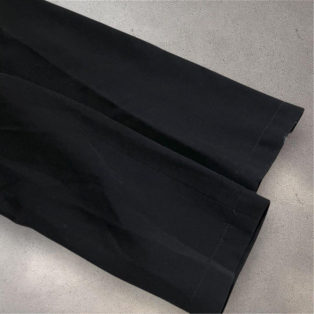 【美品】リミフゥ　ノーカラーコート　ロング　フリル　ヨウジヤマモト　黒　S