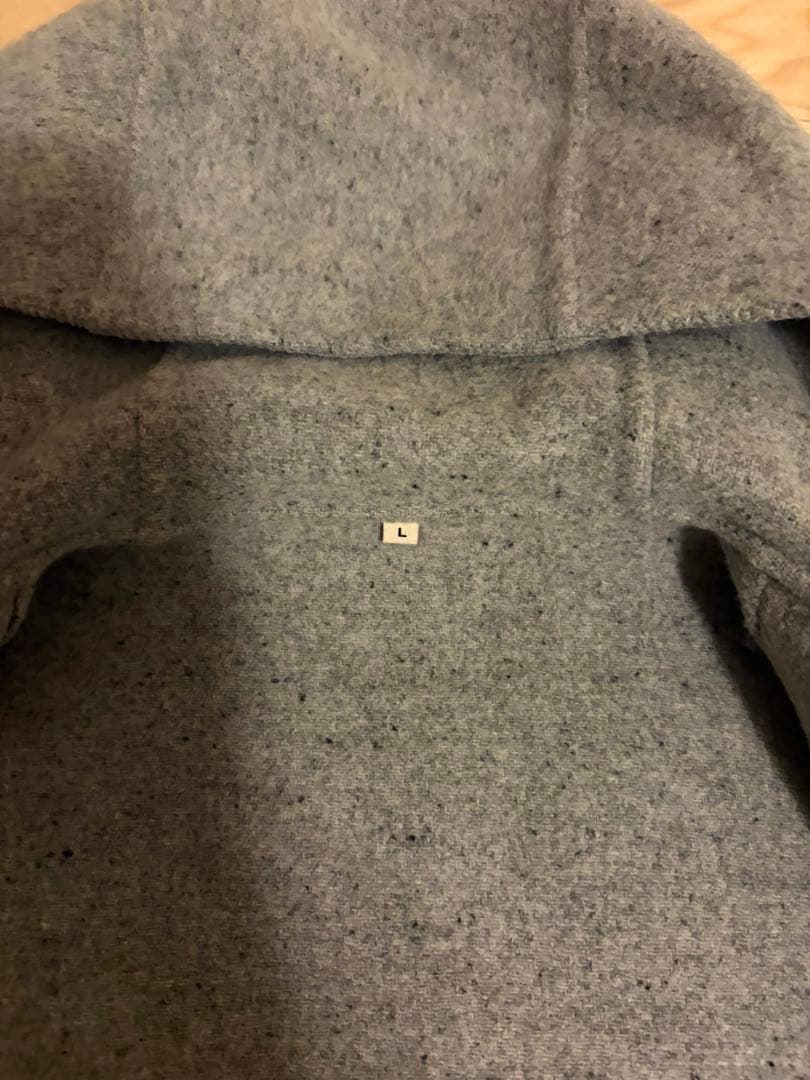 MUJI LABO カシミア混　ダッフルコート　ライトグレー　L