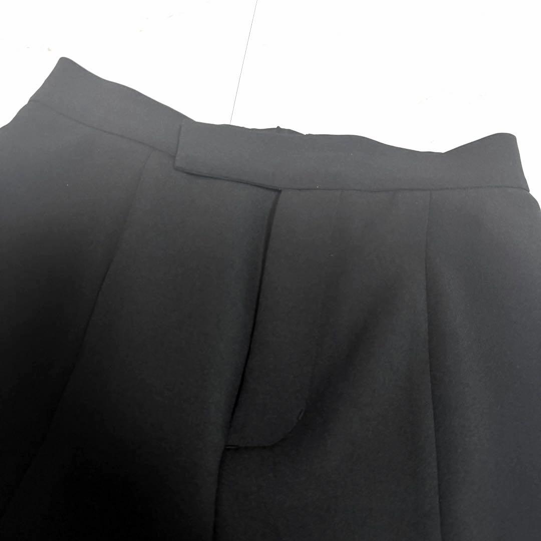 【美品】2025✨️アニュアンス ストレッチ スリット フレア パンツ 黒 M