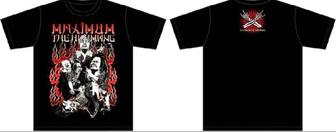 マキシマムザホルモン 和彫ホルモン三人衆と白骨上原TシャツXL