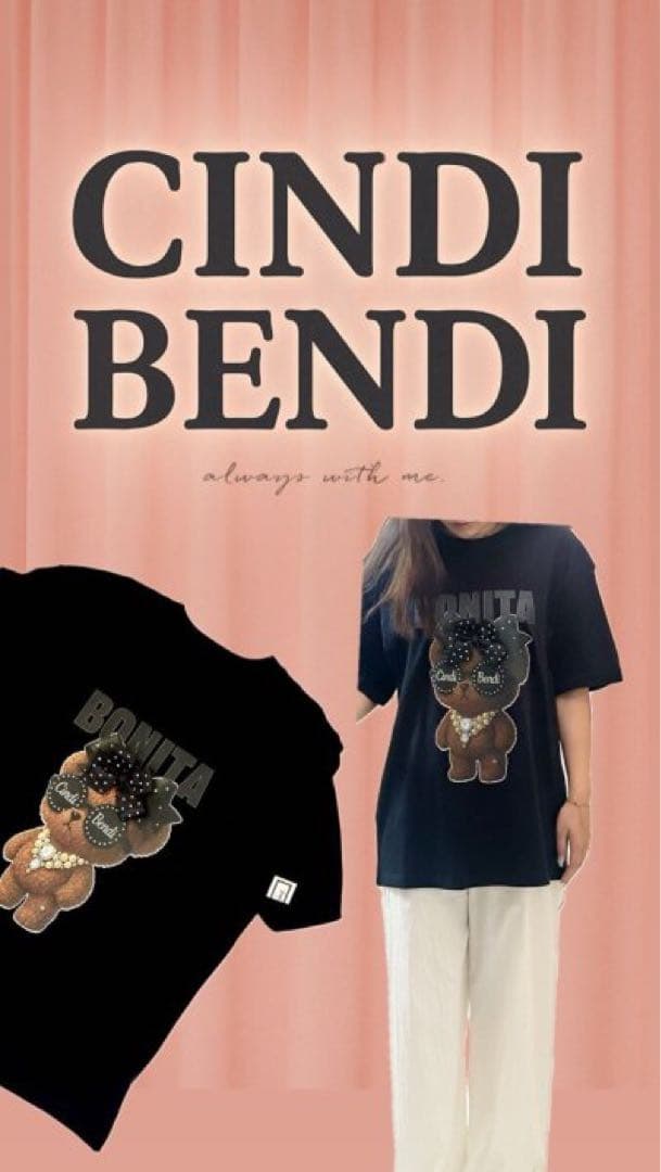 【新品❣️】CINDIBENDI ボニータTシャツ2カラー セットノベルティー付