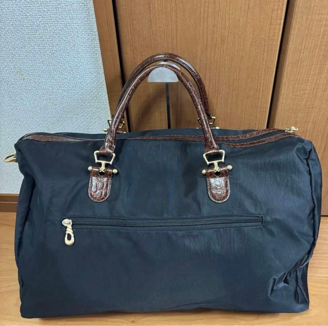 美品◎BALENCIAGA バレンシアガ BB ボストンバッグ クロコ型押し