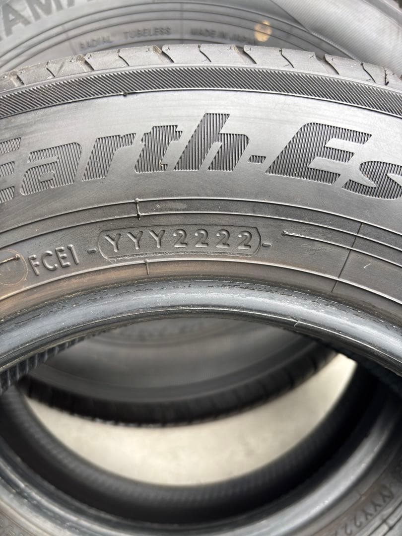 ヨコハマ　ブルーアースES 22年製　145\80R13 4本セット　溝あり