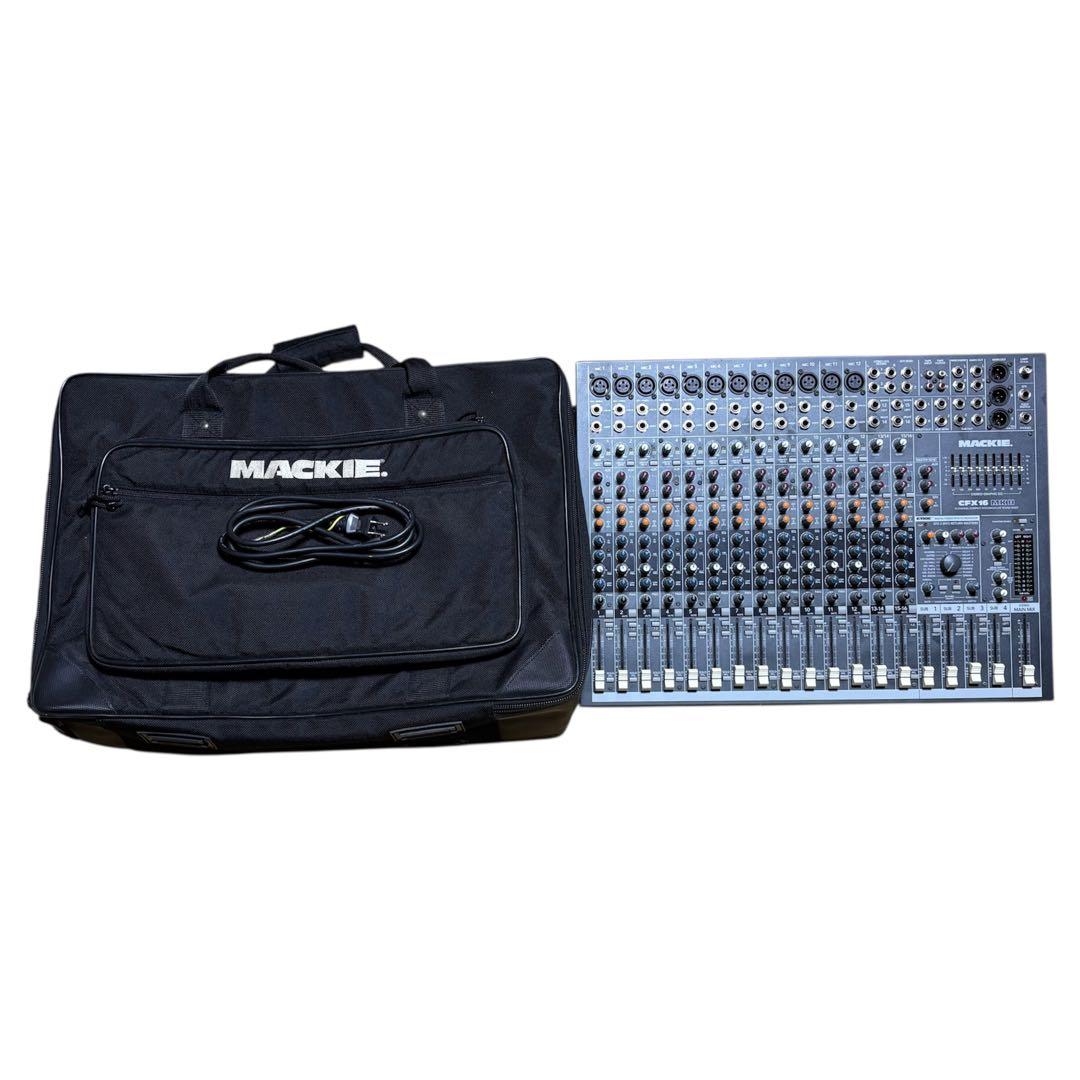 【美品】Mackie CFX16 Mk2 アナログミキサー 純正ソフトケース付き