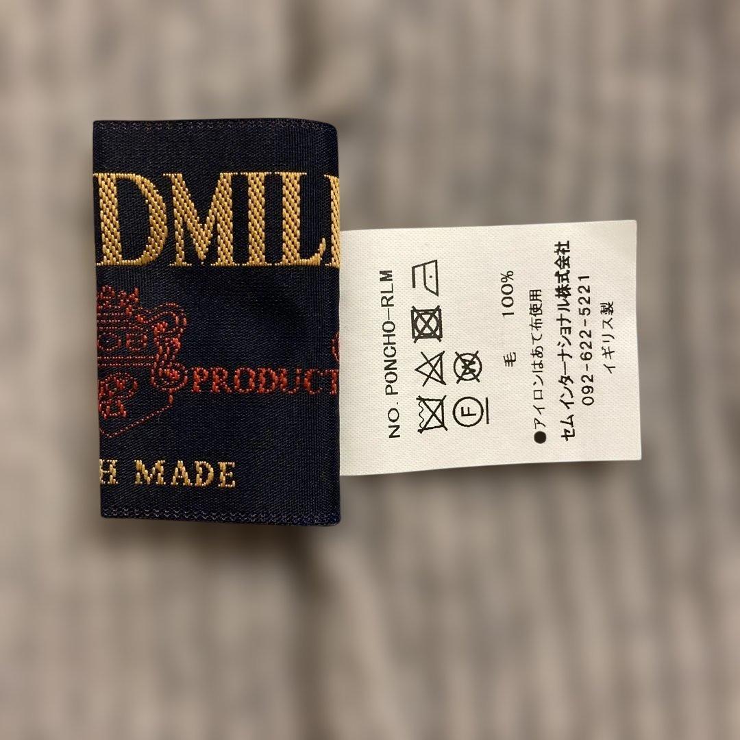 relume別注【TWEEDMILL/ツイードミル】スリットニットポンチョ