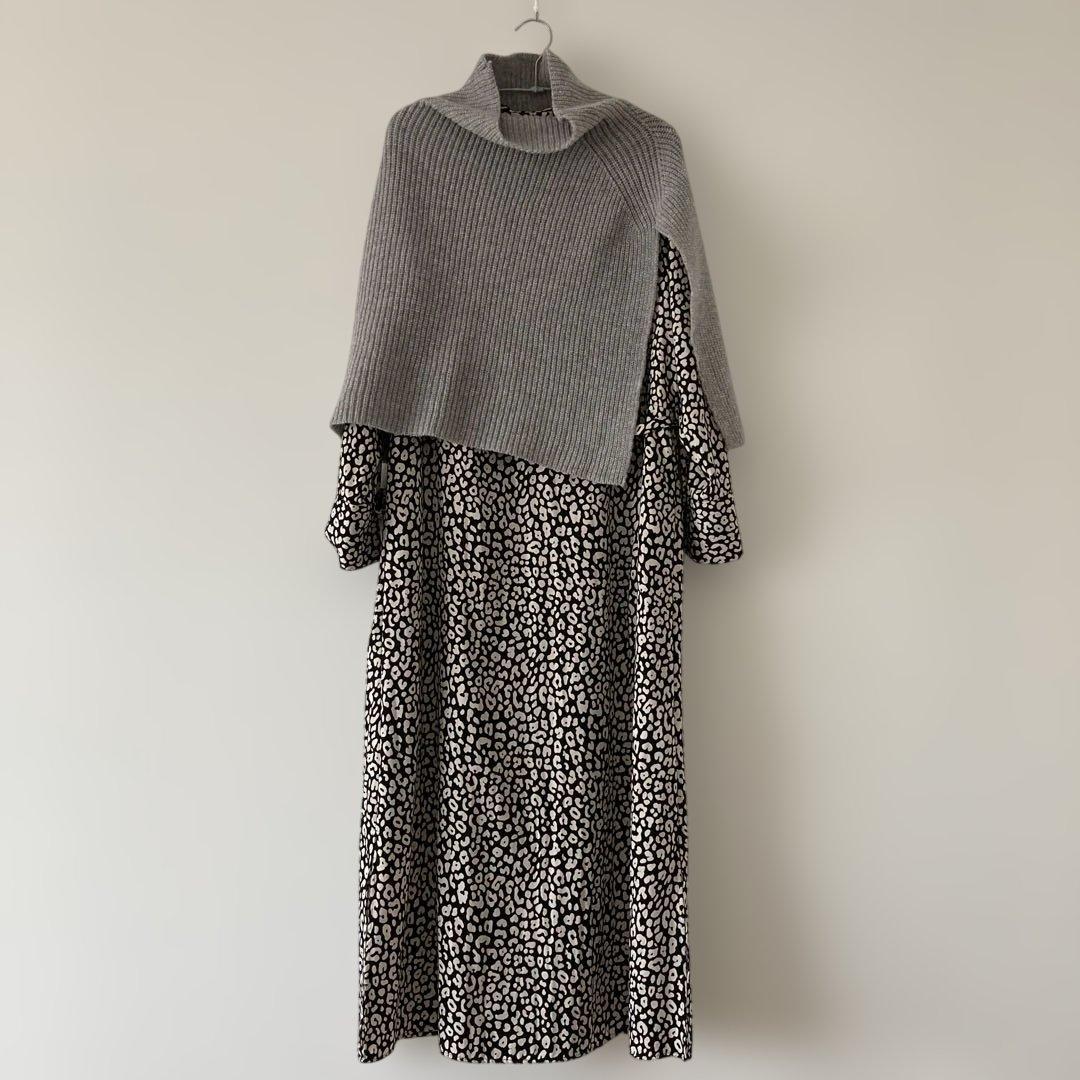 relume別注【TWEEDMILL/ツイードミル】スリットニットポンチョ