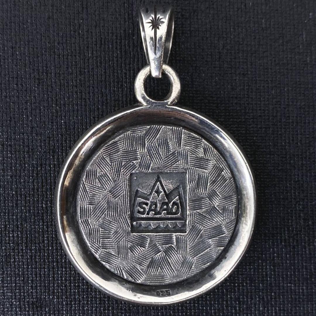 美品 SAAD シルバー フェザー リバティー インディアンコンチョ ペンダント