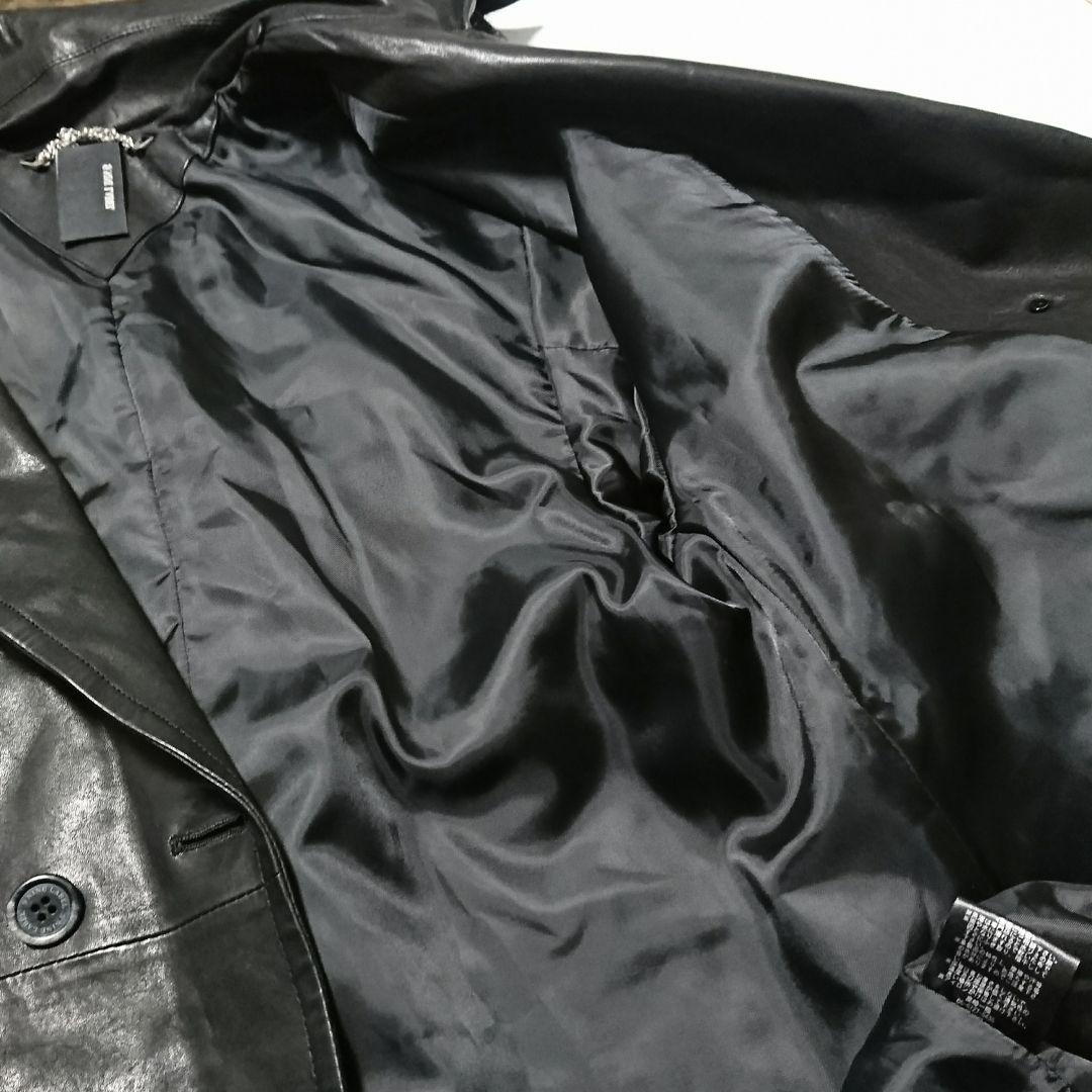 ナインレーベル9NINE LABEL◇ラムレザートレンチコート◇シープスキン