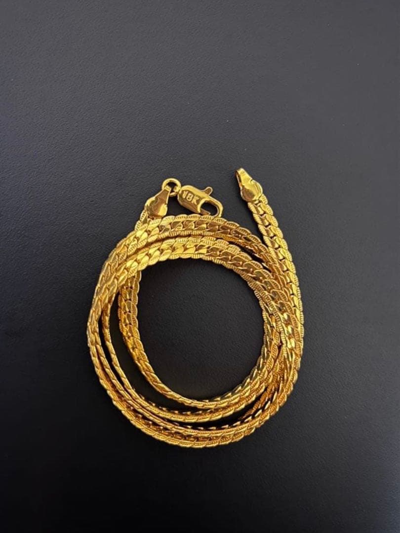 K*✩様 24g 18K ゴールド チェーンネックレス 約50cm