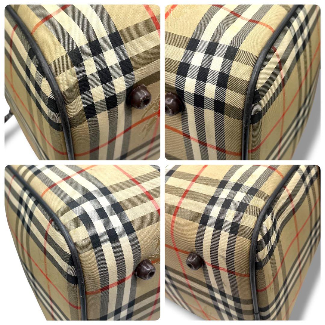 Burberry バーバリー ボストンバッグ A4 ノバチェック 423