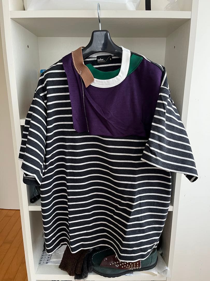 kolor 23SS EXCLUSIVE ボーダーTシャツ サイズ3 美品