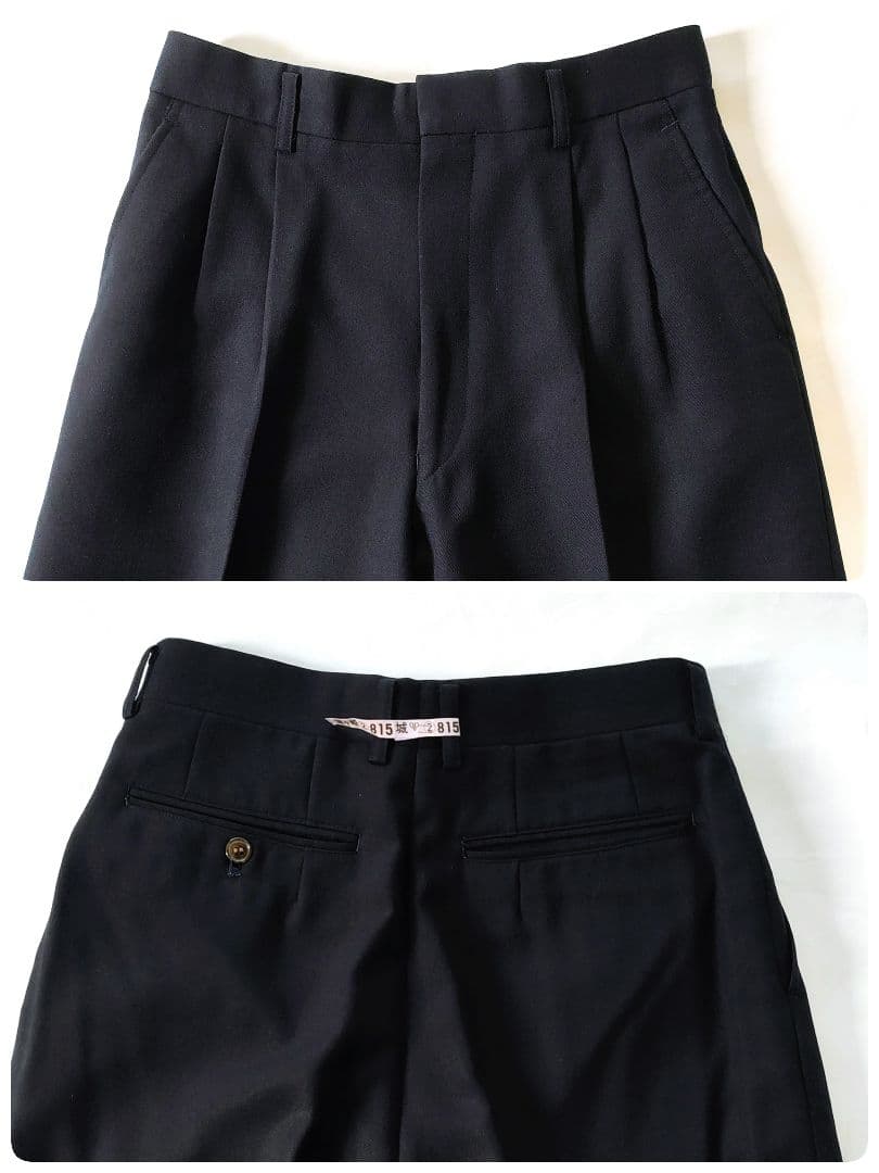 セットアップスーツ ダブルブレスト ネイビー M