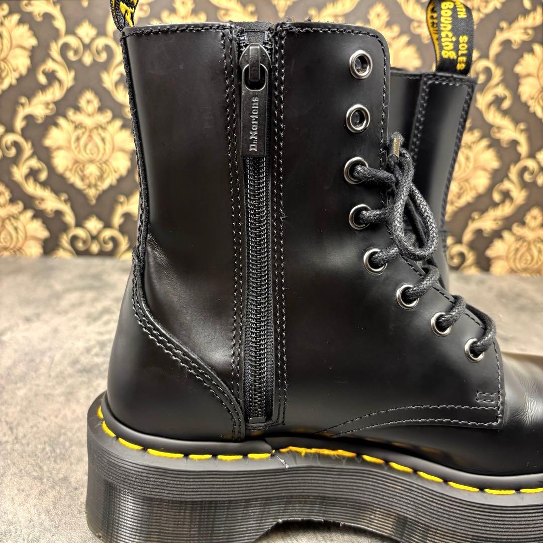 【極美品】UK4 23cm ドクターマーチン JADON 厚底サイドジップブーツ