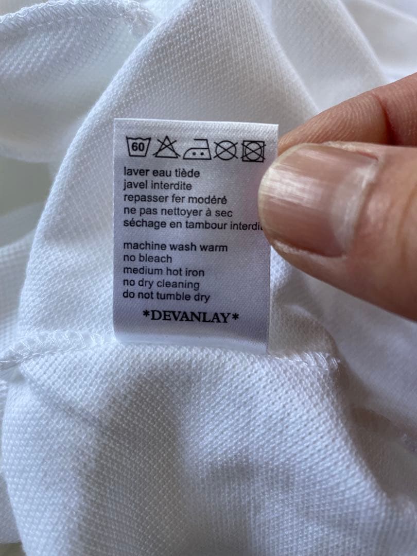 【新品】LACOSTE ホワイト 長袖ポロシャツ サイズ14