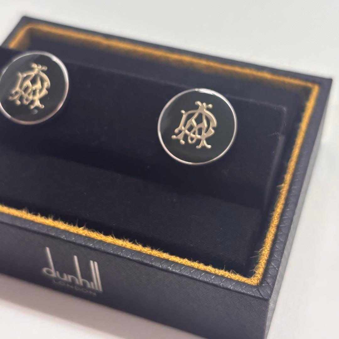 美品　ダンヒル　dunhill カフリンクス　ADロゴ　刻印　サークル　カフス