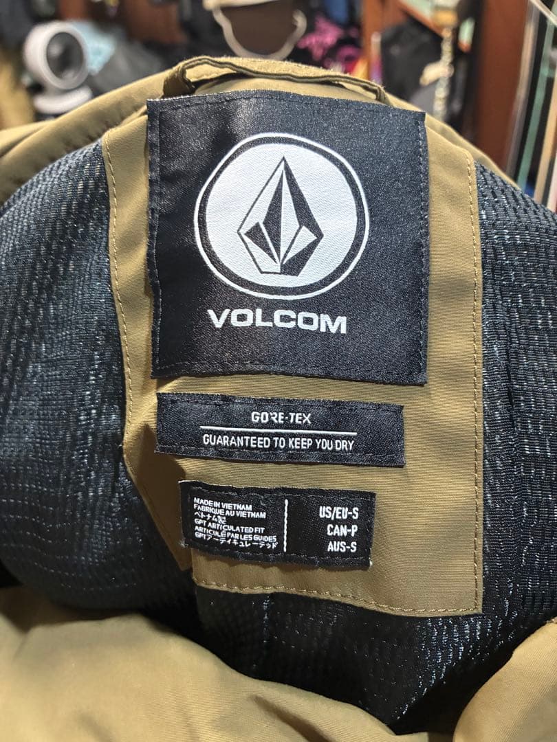 VOLCOM スノーボードウエア　リブパンツ　カーキUS-Sサイズ　メンズ