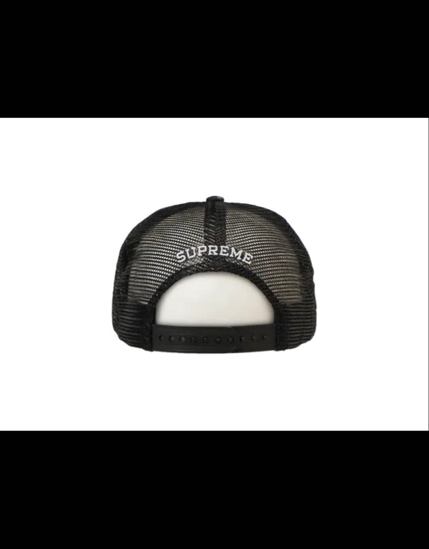 Supreme ブラック メッシュキャップ