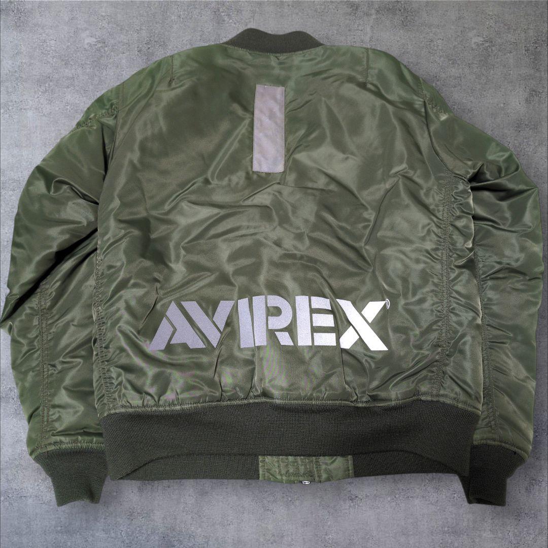 AVIREX 40周年 MA-1 XL リバーシブル MJ101 カーキ