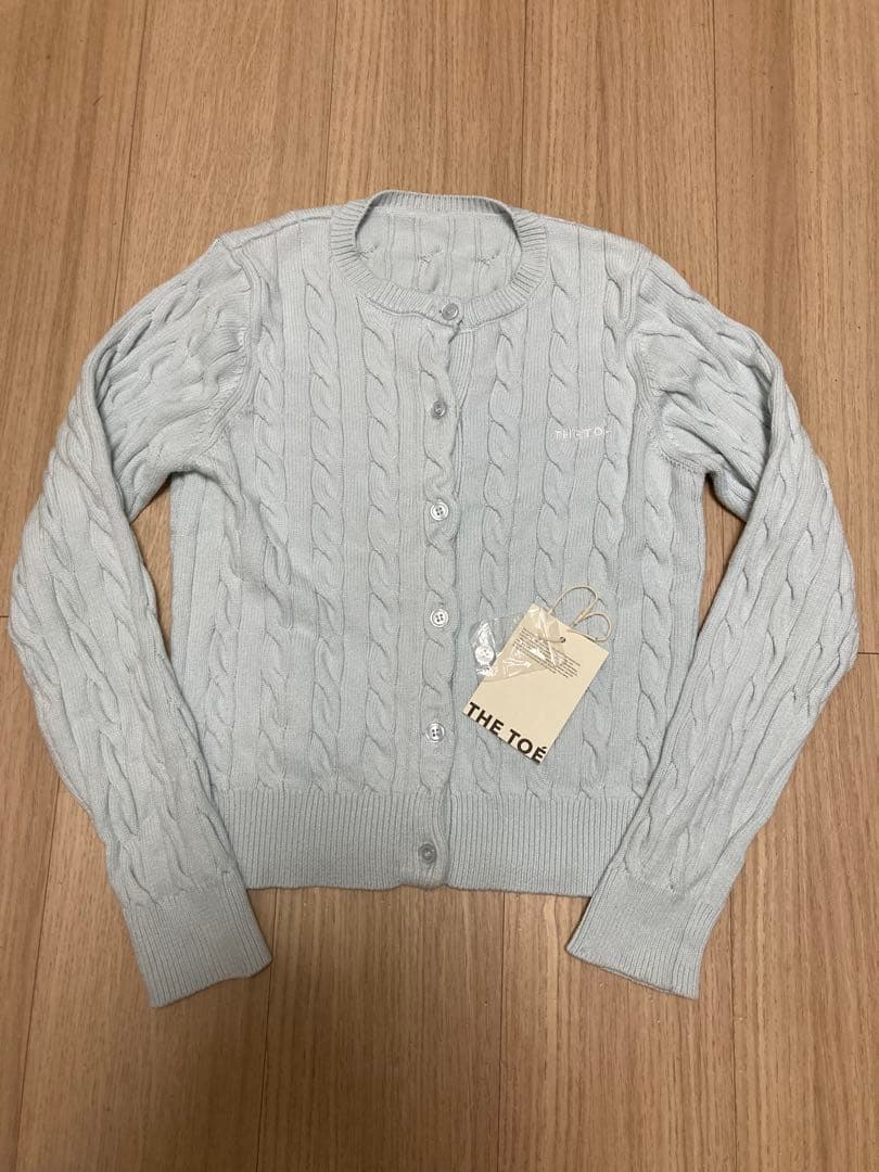 THETOE TOÉ Baker Cardigan ライトブルー S