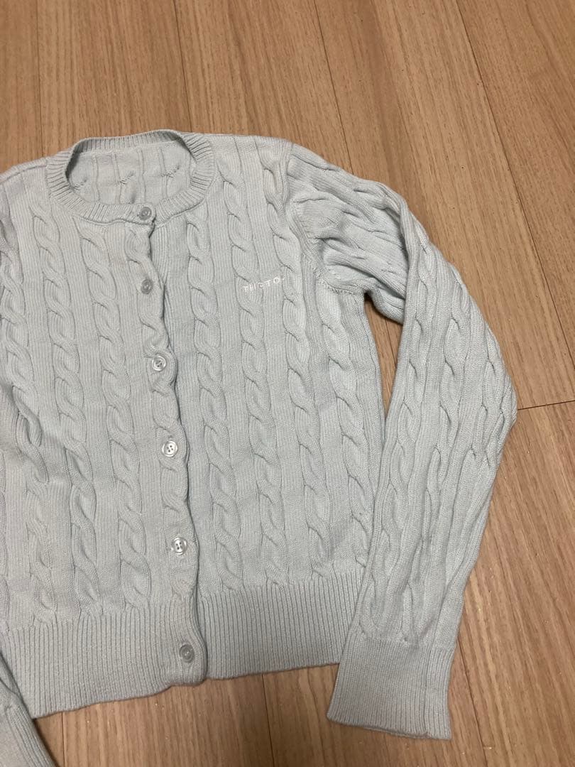 THETOE TOÉ Baker Cardigan ライトブルー S