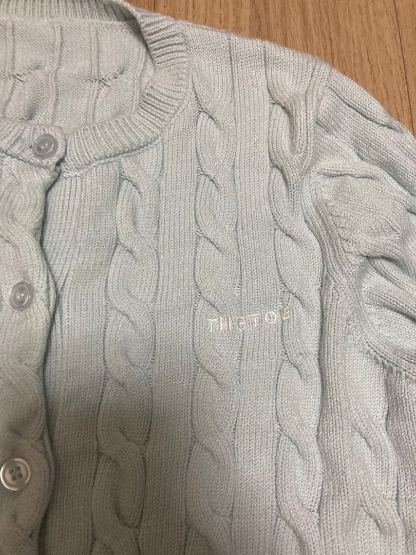 THETOE TOÉ Baker Cardigan ライトブルー S