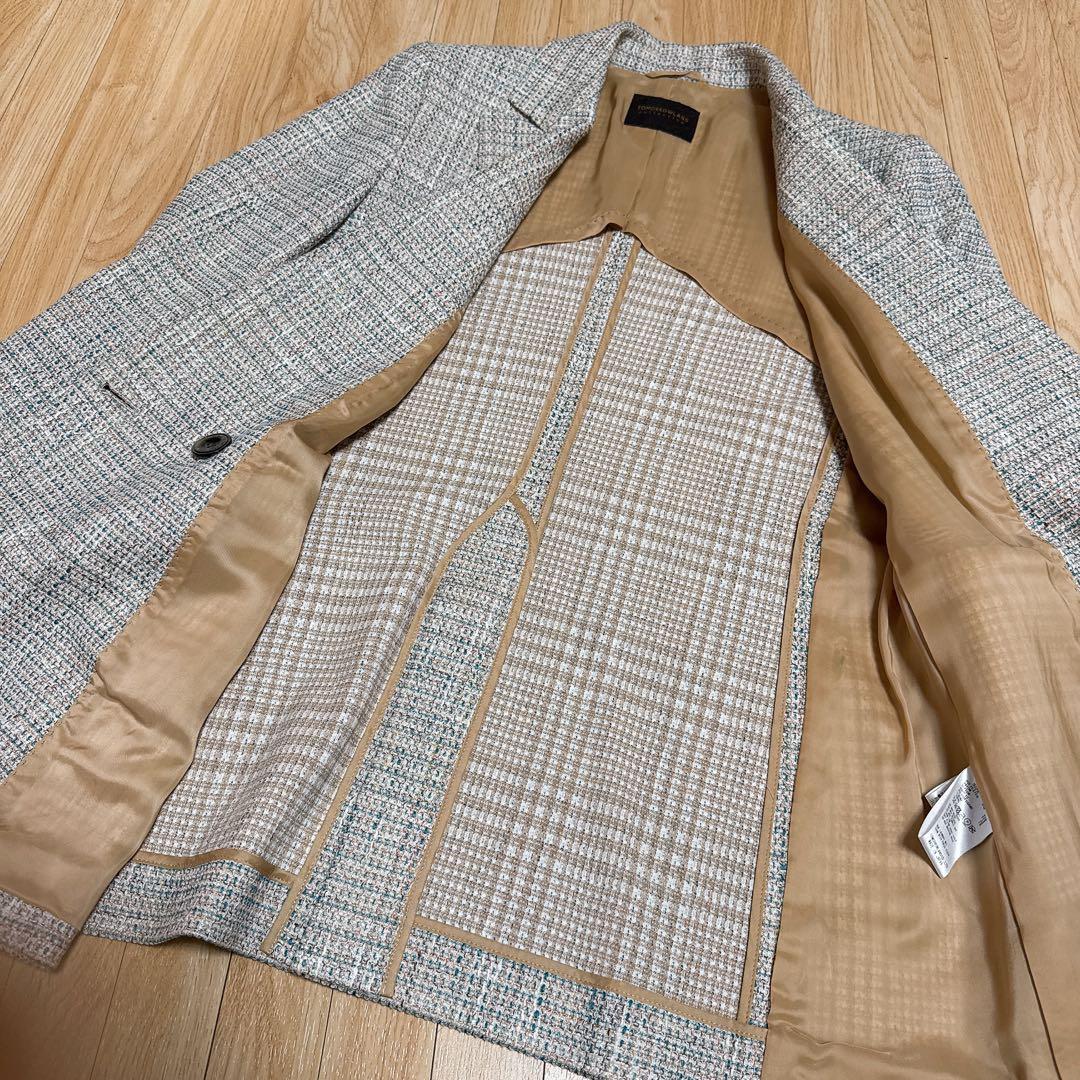 【美品】ファンシーテープダブルブレストジャケット