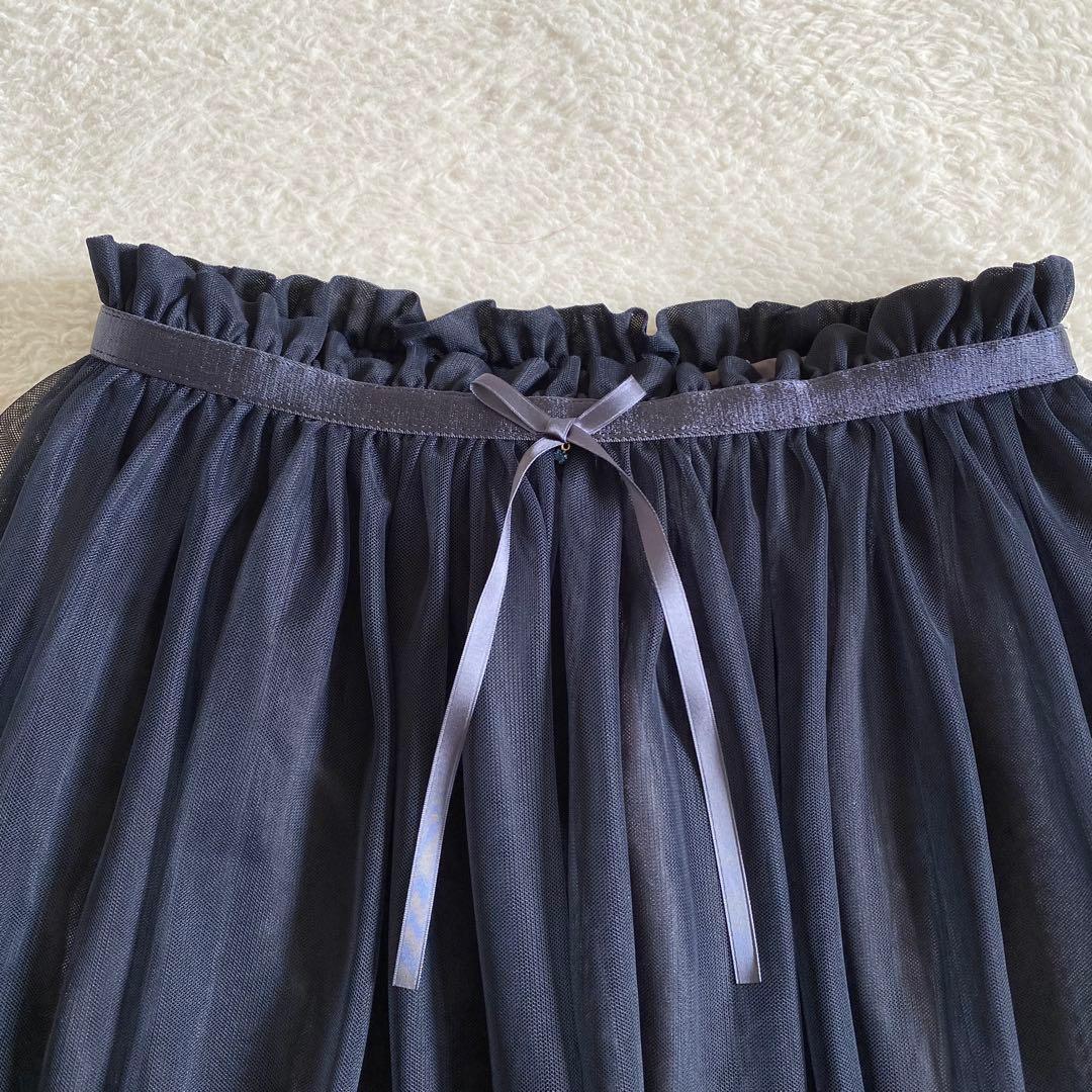 【美品】 フランシュリッペ　オーダーチュールスカート　レース　ペチコート　ロング