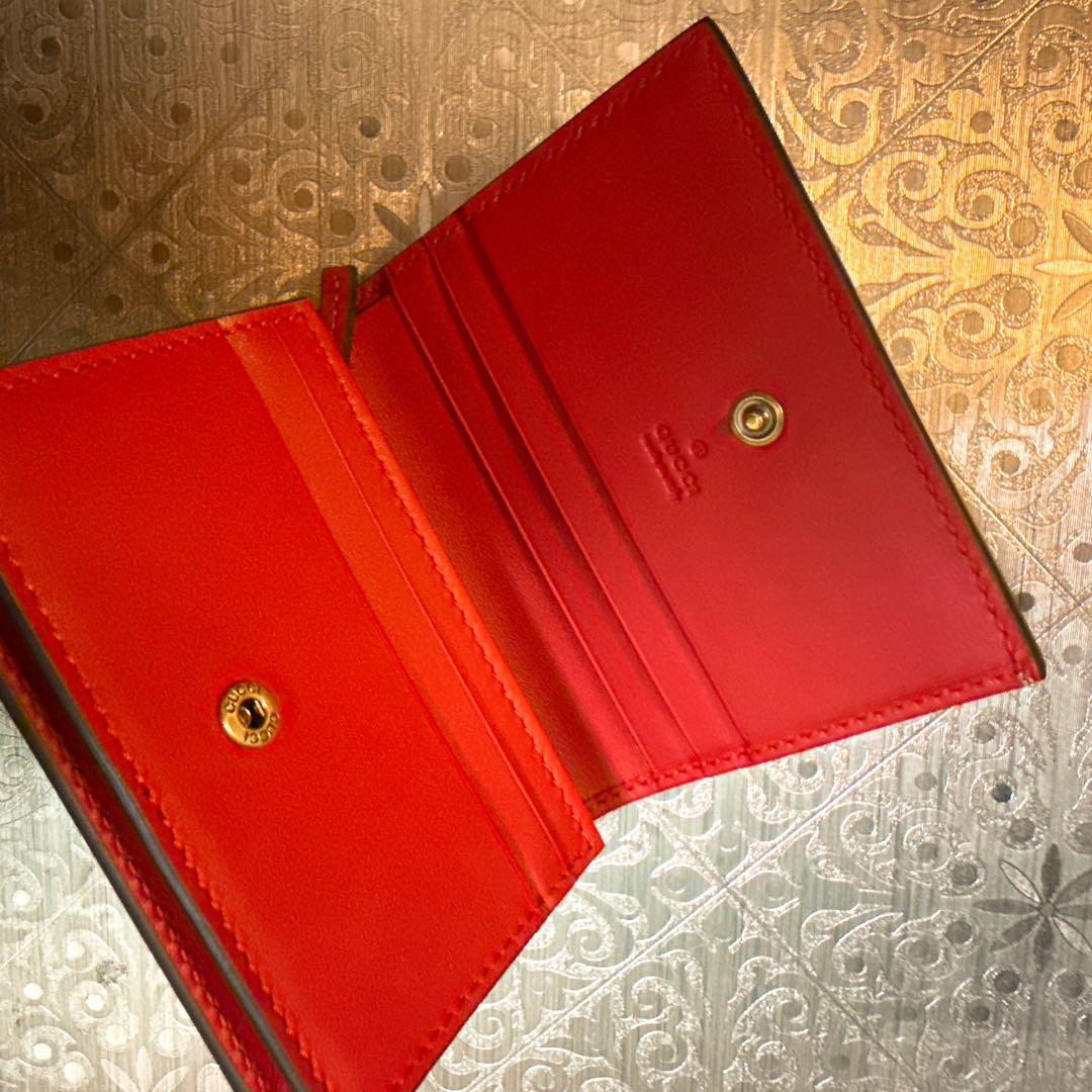 【SALE】新品　GUCCI GGスプリーム チェリー スモールウォレット