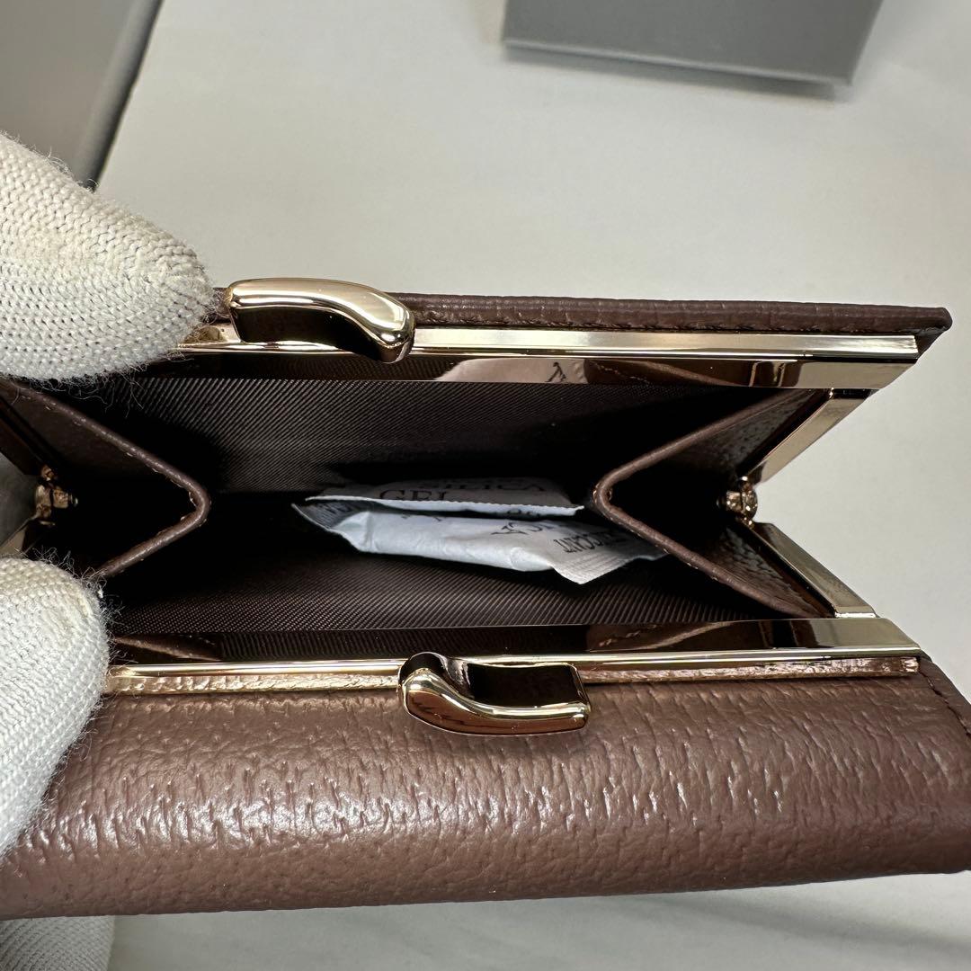 【人気！新品】Vivienne Westwood 3つ折り財布 がま口 ブラウン
