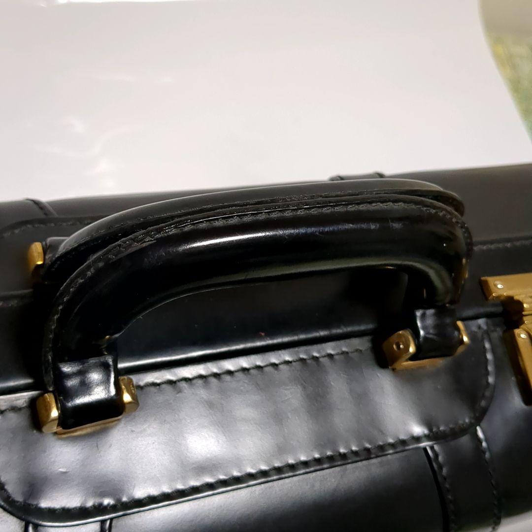 ✨ボルサリーノ✨トランクケース 旅行鞄 ブラック レザー