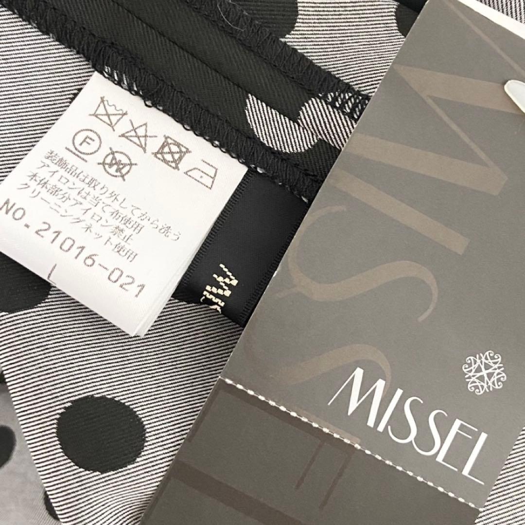 ꧁༺ ミゼール MISSEL 新品 ベルベット スイッチファブリックワンピース