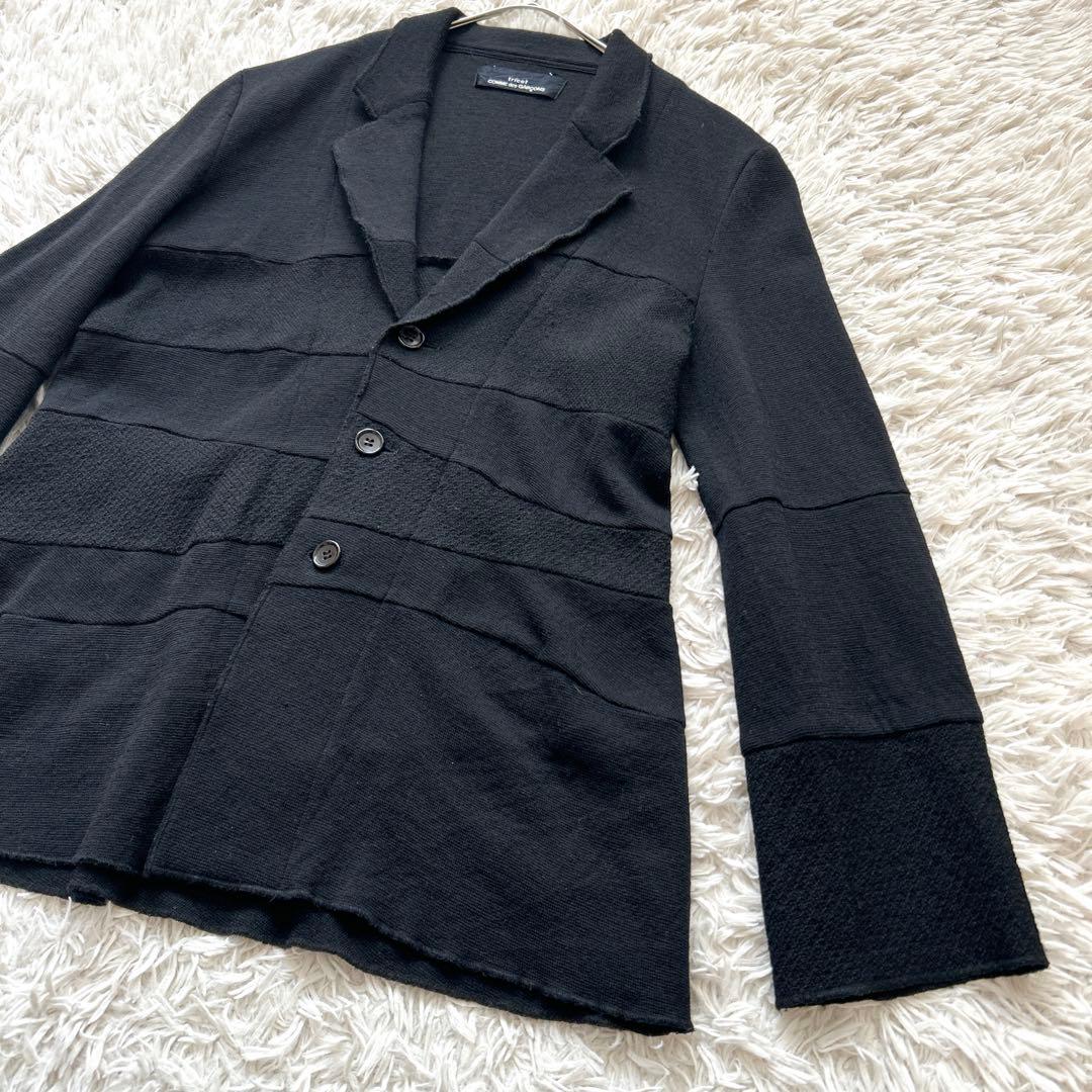 ぽこ　tricot COMMEdesGARCONS　切替ニットジャケット